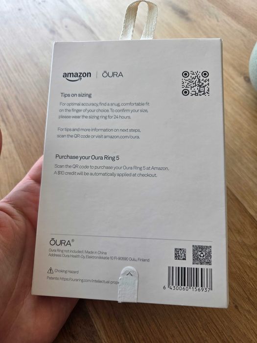 Oura Ring 5 sizing kit marime