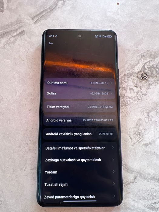 Telifon:Redmi not 15