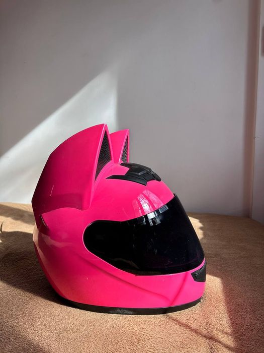 Мотошлем HNJ розовый