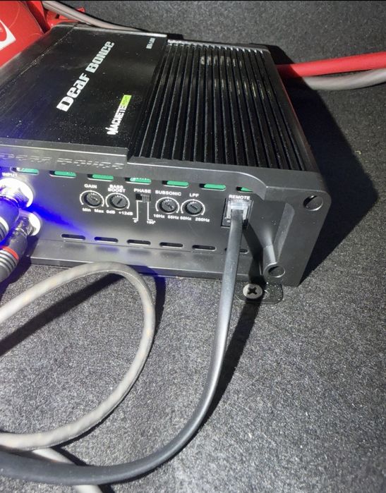 Subwoofer/statie/cabluri/adaptor hi-low / deaf bonce - 10/10