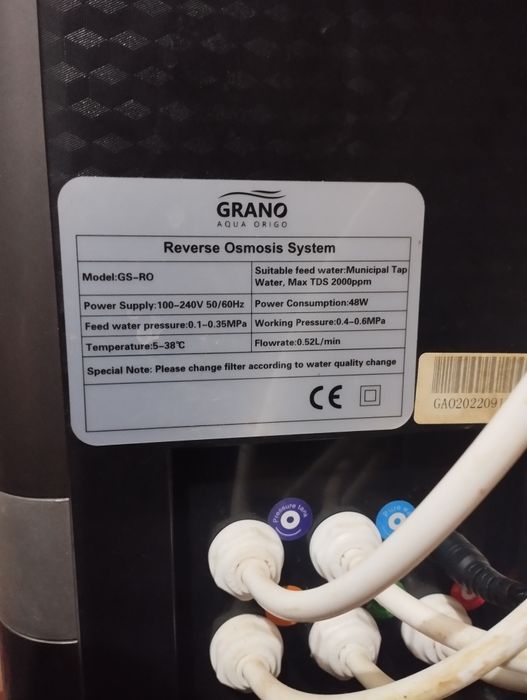 grano aqua-kumushli toza suv qilib beradiga aparati.