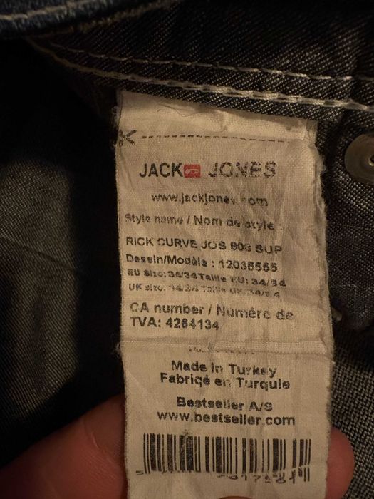 Blugi JACK&JONES ,mar 34 albastru prespalat ,originali