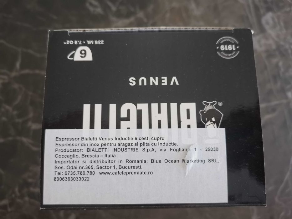 Espressor Bialetti Venus Inductie 6 cesti cupru
