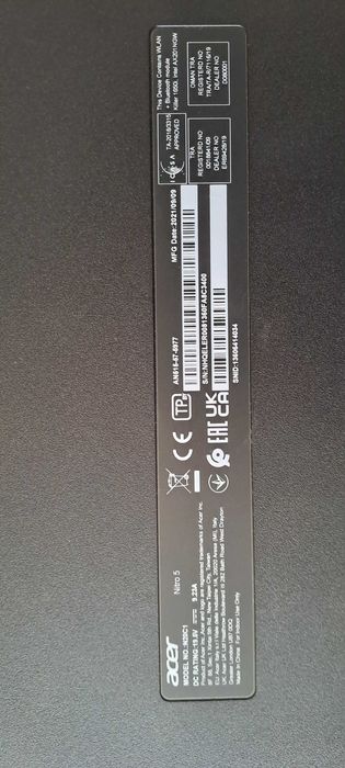 Продаю Ноутбук ACER nitro AN515