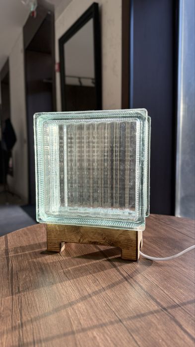 Светильник из советского стеклоблока