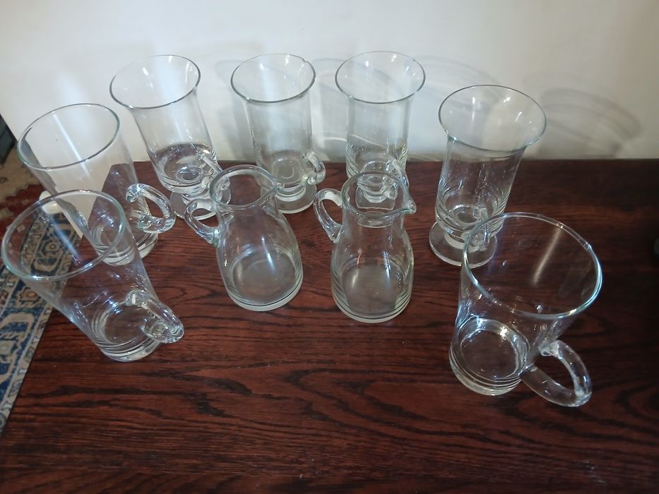 Vand 9  pahare vintage anii 80 stare  perfecta
