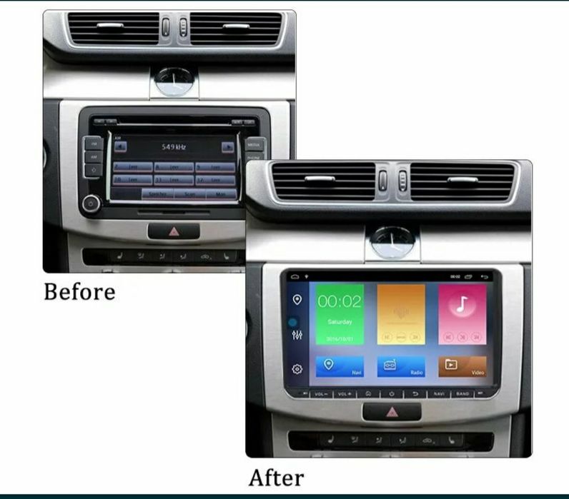 Navigatie Android 2Gb Vw Passat,Skoda Octavia,Superb,Jetta,Golf 5-6.