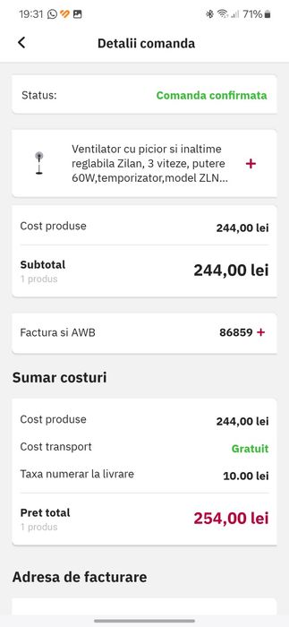 Ventilator cu 3 viteze