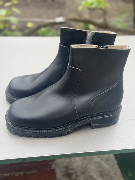 Мъкжи високи обувки от естествена кожа