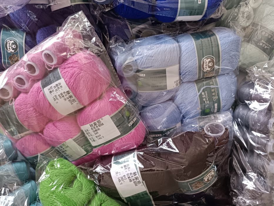 Пух норки + дополнительная нить