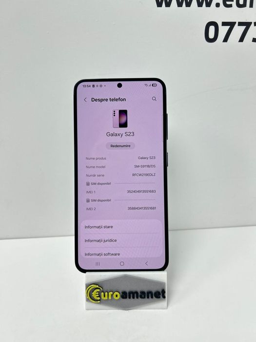 Telefon mobil Samsung Galaxy S23, Dual SIM, 8GB RAM, 128GB -B-