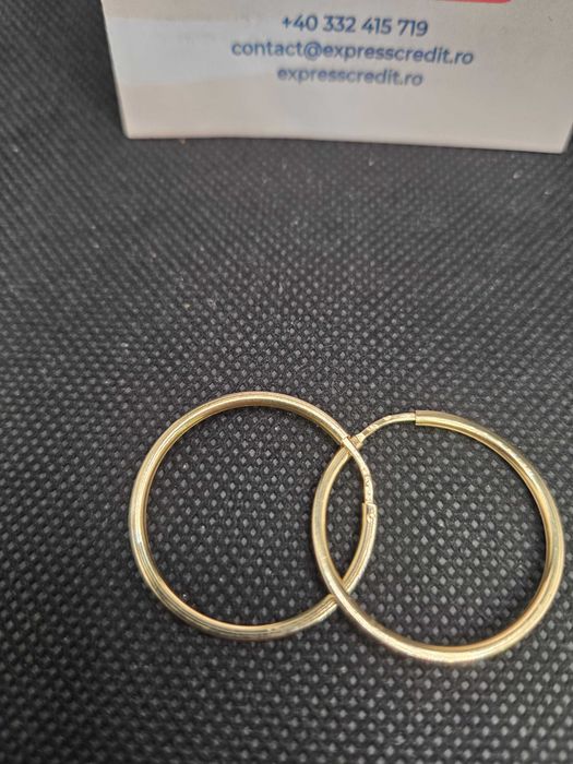 Cercei aur 14K 2.22g (50081.10 Ag11 Piata Nicolina) Garantie 2 ani!