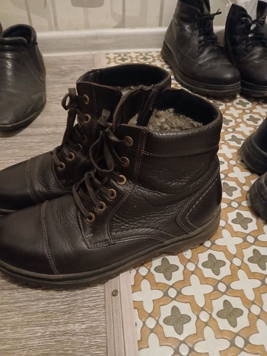 Ботинки зимние натуральная кожа и мех