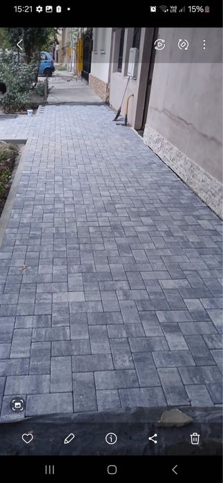 Montaj pavele amenajari curti , terenuri indreptari nivelari