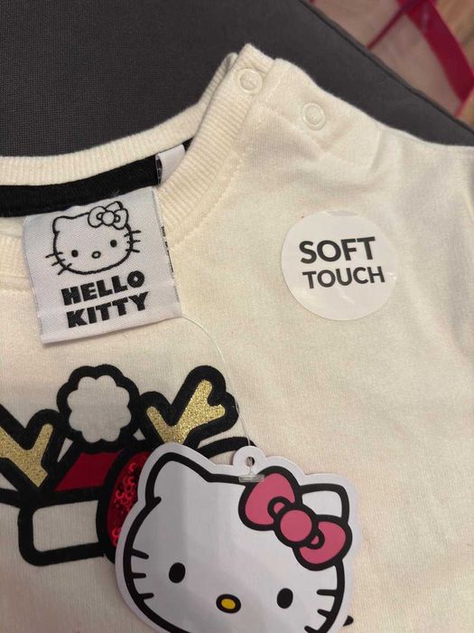 Set trening Hello Kitty, 74-80 cm, 9-12 luni, nou cu etichetă, Crăciun
