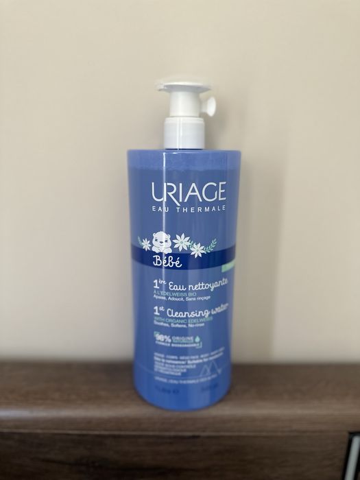 Почистваща мицеларна вода за бебета без изплакване 1л | URIAGE BABY 1st cleansing water 1l