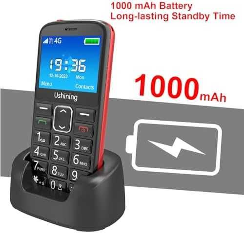 Нов Мобилен телефон с големи бутони за възрастни Отключен SOS бутон