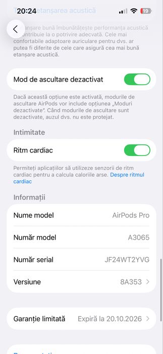 Casti AirpodsPro 3 ultima generatie