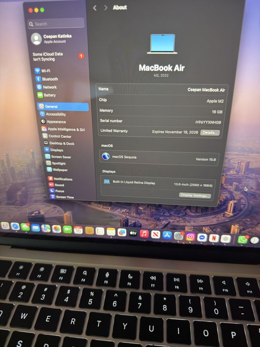 MacBook Air M2 ca nou plus 2 ani garantie