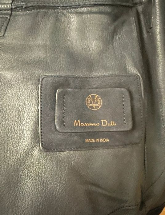 Sacou Massimo Dutti Piele Naturala Intoarsa Suede XL 42