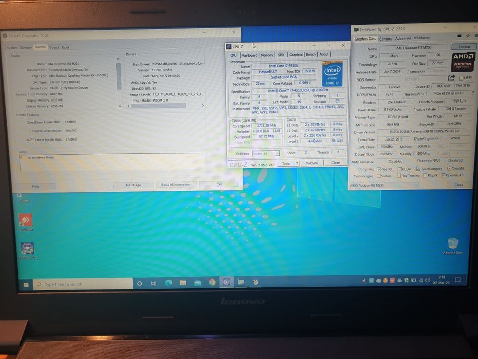 Laptop lenovo i7, ssd, 8gb ddr3 si Repeater wireless nou