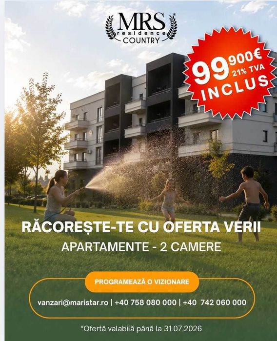 OFERTA VERII LA MRS Residence Country 99.900 EURO (TVA 21% inclus)