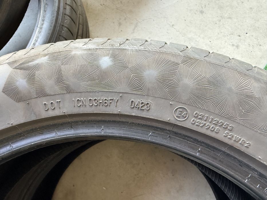 4бр. ОТЛИЧНИ Летни Гуми С Борд 225/55R/19 *CONTINENTAL* DOT:0423- 5.6мм.