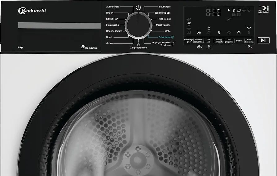 Нова инверторна сушилня с термопомпа Bauknecht BD 8C WBS / 8 кг Precision Dry - Интелигентно сушене