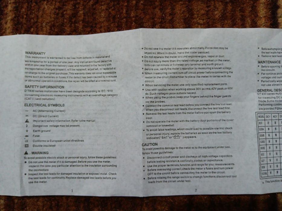 Vând aparat de măsură digital nou