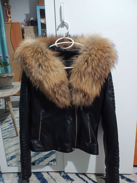 Кожено яке от естествена кожа,идеално за есенен и пролетен сезон