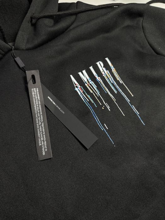 Amiri hoodie paint drip