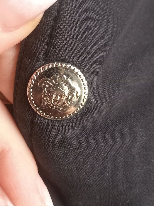 Bomber jacket/vesta Versace din bumbac fin