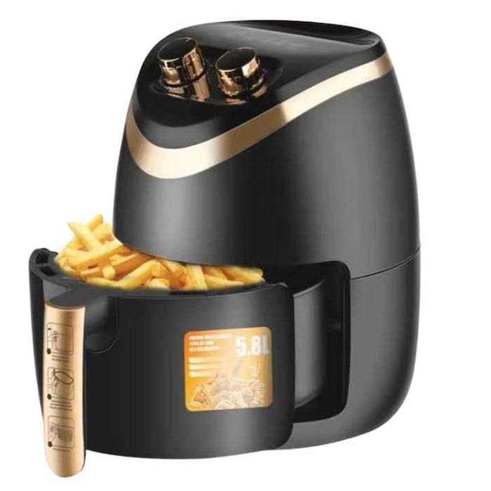 Friteuza cu aer cald AirFrayer Barste, putere1500W, 8 programe, 5.8L capacitate