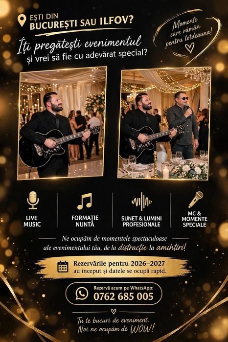 Program muzical evenimente chitara solisti  si/ sau DJ
