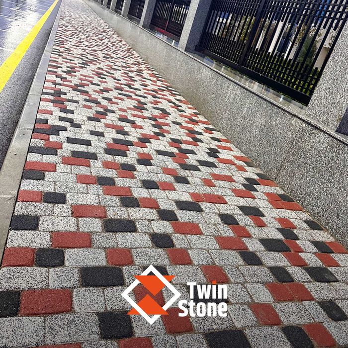 Брусчатка "Старый город" вибропрессованной тротуарной плитка TwinStone