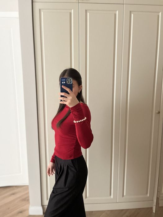 Кофта бордовый лонгслив