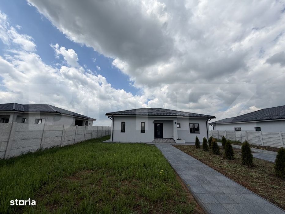 Casa parter, 127 mp utili, la cheie, 600 mp teren, Pielesti