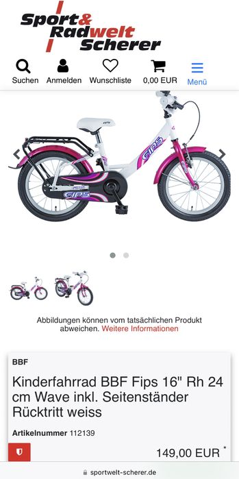 Продавам 16 цола велосипед Fips