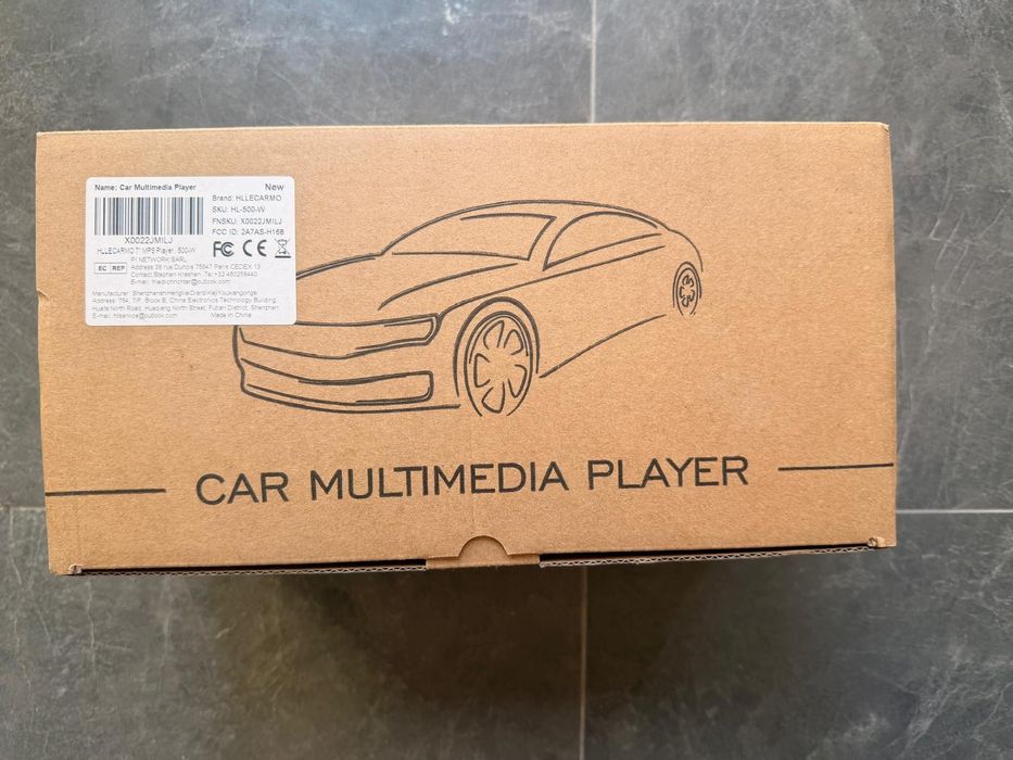 Carplay/Android pentru Fiat 500 2007-2015 Radio auto Bluetooth/FM/AM RDS (alb)