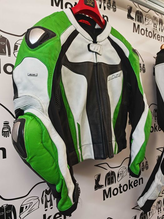 Costum moto piele BUSE cu cocoasa marime 58