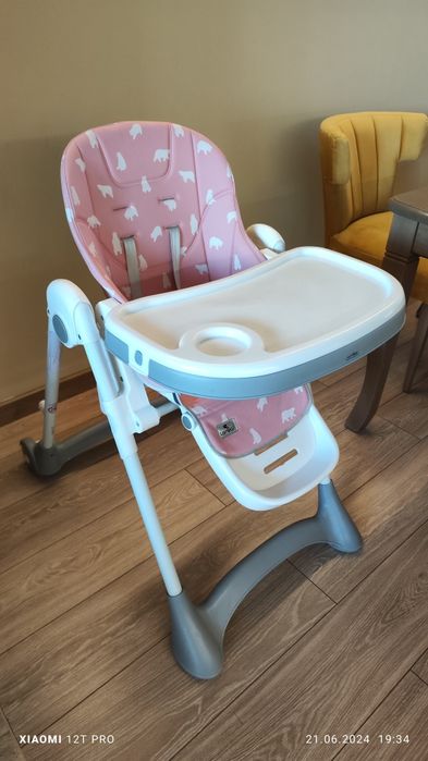 Столче за хранене Lorelli Campanella Pink Bears, Регулируемо, 6-36 мес