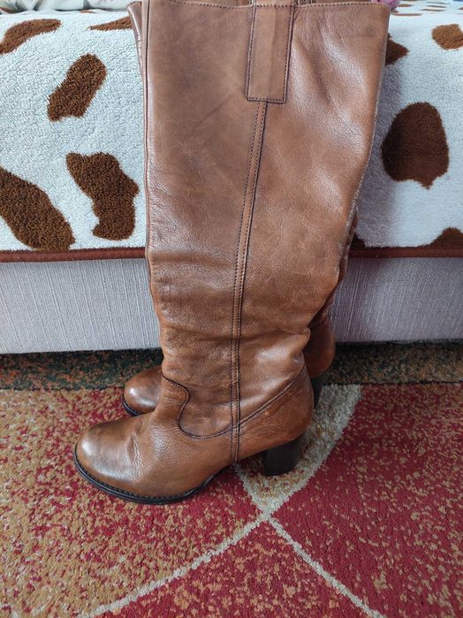 Cizme lungi din piele