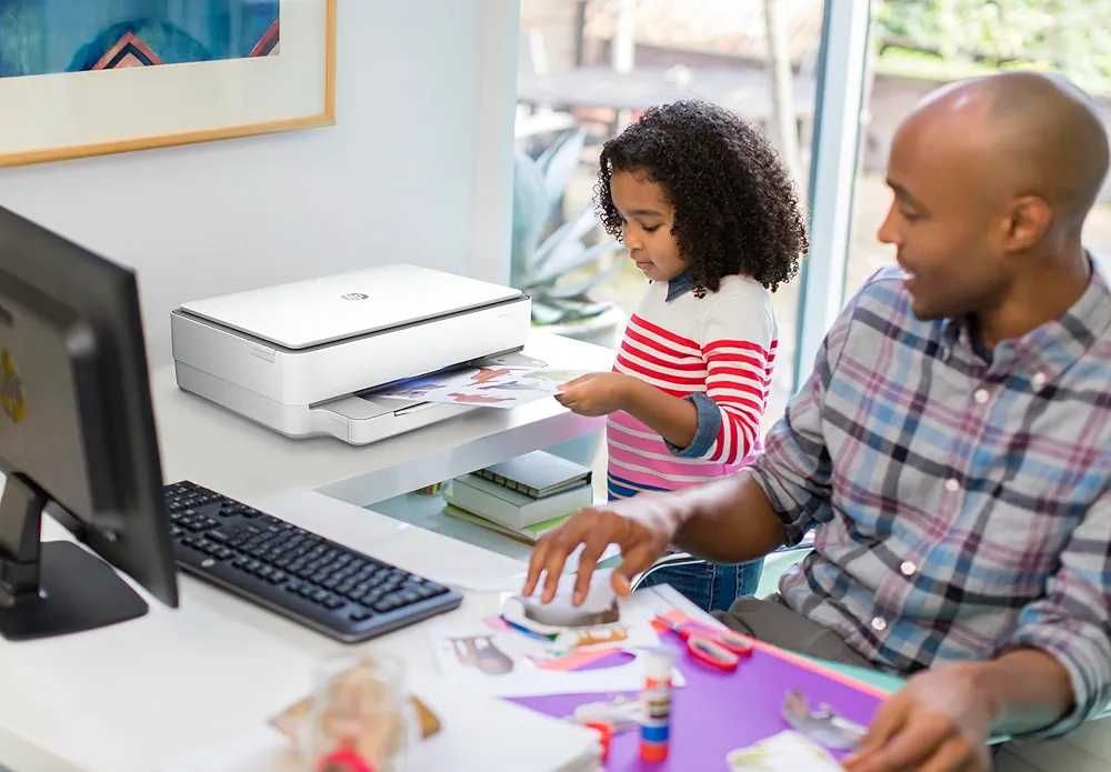 Нов HP Envy 6020e мострен скенер + многоцветен принтер модел 2023г.