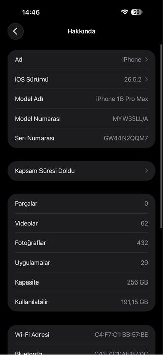 İphone 16 pro max 92%