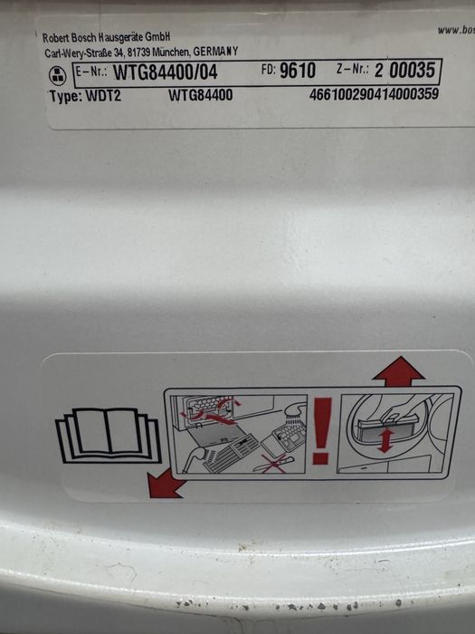 Сушильная машина Bosh Series 6