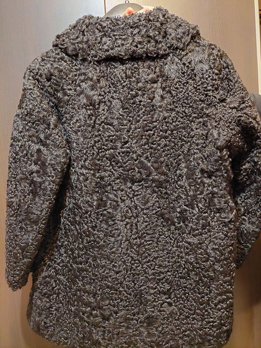 Haină Blană Naturală Astrahan (Karakul) Premium - Mărimea 44