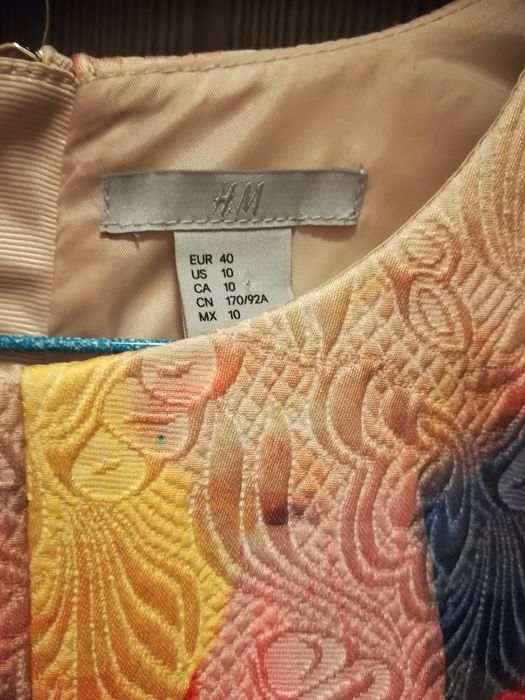 Rochie brocart H&M, mărimea 40, M