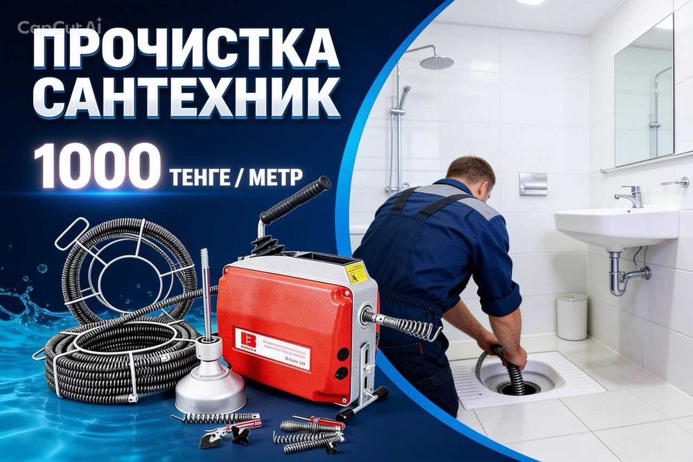 сантехник чистка труб прочистка канализации засоры аппаратом