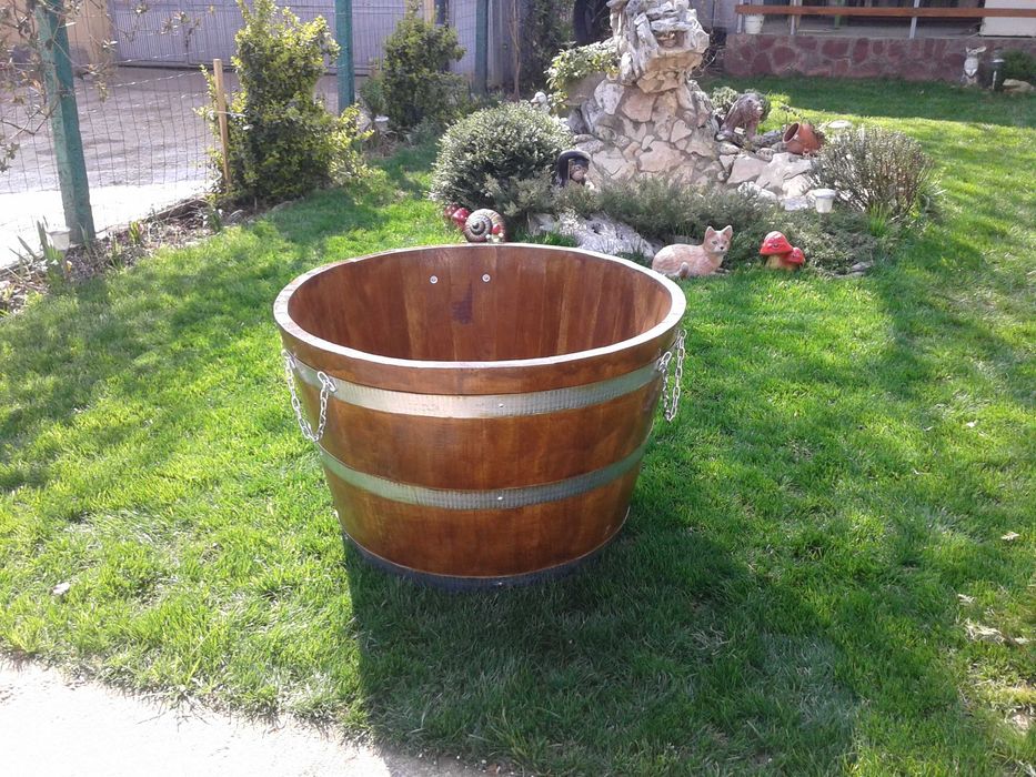 Дървени кашпи,саксии за цветя