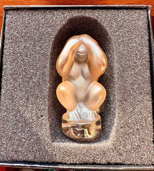 Набор из 3-х скульптур Lalique Three Wisdom Monkeys/ Обезьяны